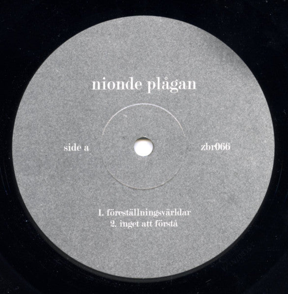 Nionde Plågan / The World That Summer : Nionde Plågan/The World That Summer (10")