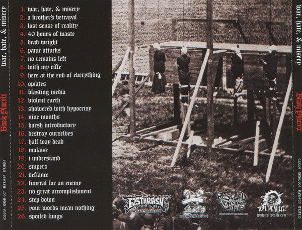 Bloody Phoenix : War, Hate, & Misery (CD, Album)