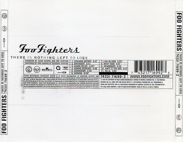 Foo Fighters : There Is Nothing Left To Lose (CD, Album, Enh, Jew)