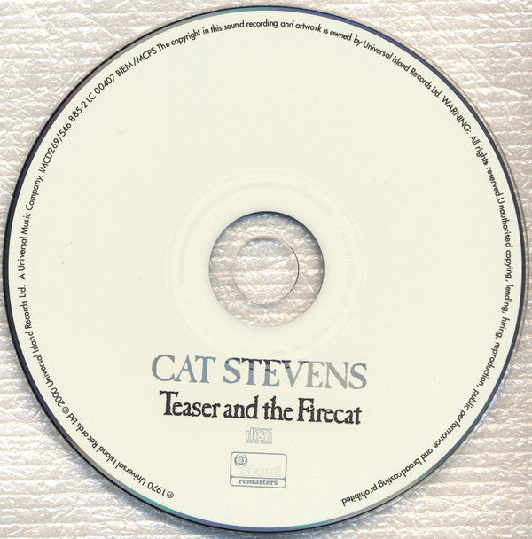 Cat Stevens : Teaser And The Firecat (CD, Album, RE, RM)