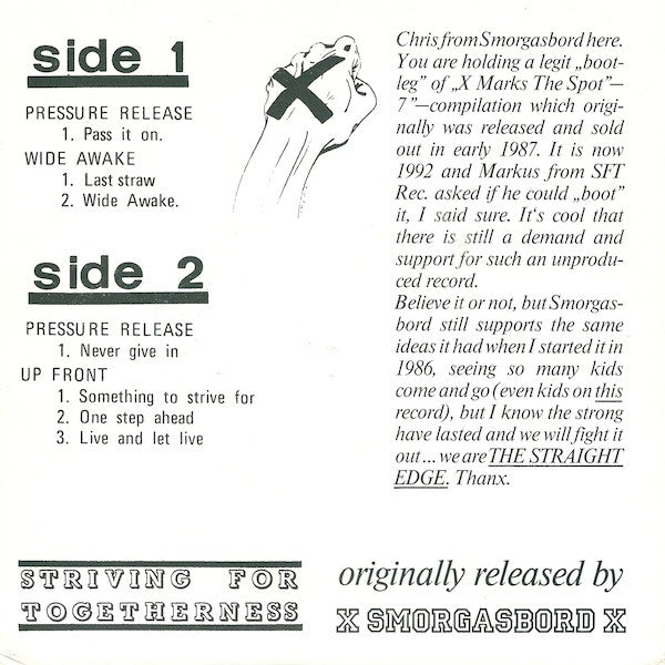 Various : X Marks The Spot (7", EP, Comp, RE)