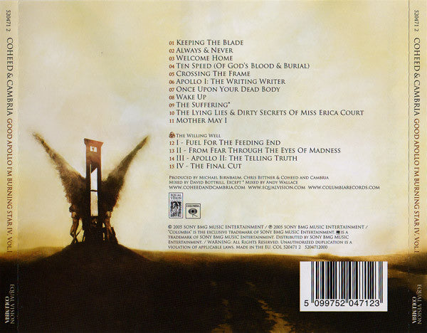 Coheed And Cambria : Good Apollo I'm Burning Star IV | Volume One: From Fear Through The Eyes Of Madness (CD, Album, O-C)