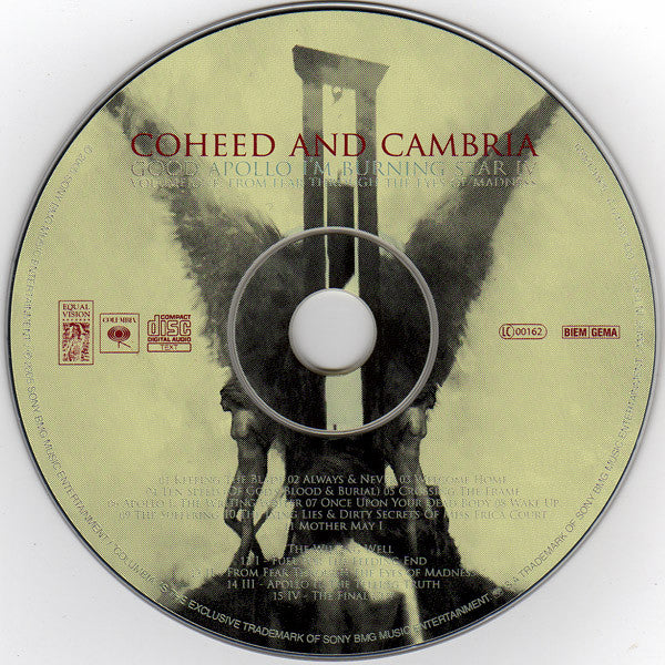Coheed And Cambria : Good Apollo I'm Burning Star IV | Volume One: From Fear Through The Eyes Of Madness (CD, Album, O-C)