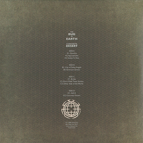 The Bug Vs Earth (2) : Concrete Desert (LP, Album, Whi + LP, Album, Gre + 12", Red)
