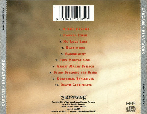 Carcass : Heartwork (CD, Album)
