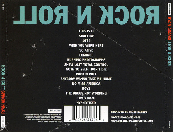 Ryan Adams : Rock N Roll (CD, Album, Uni)