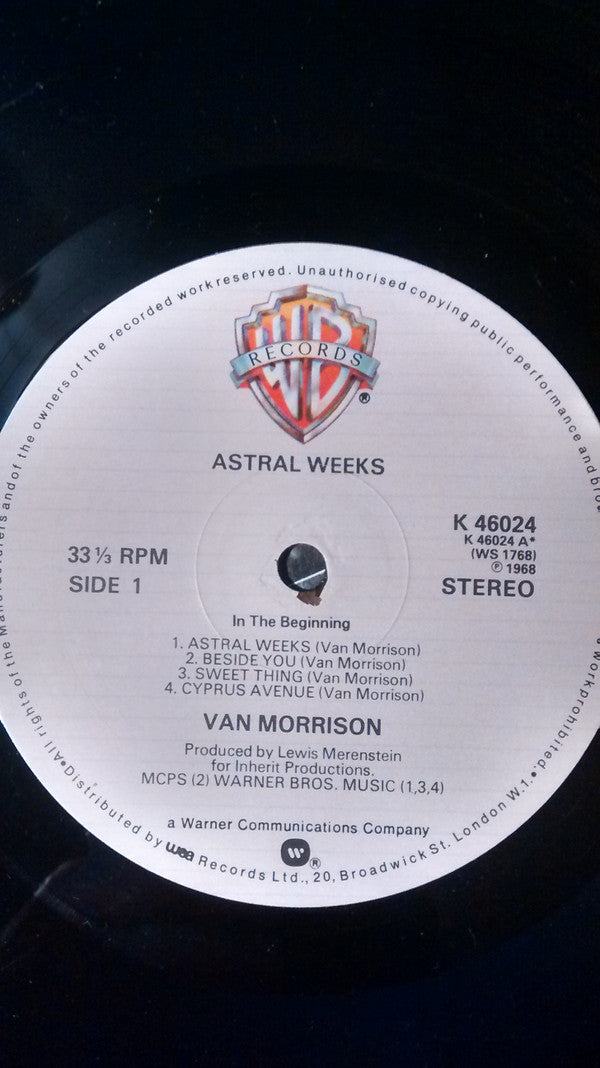 Van Morrison : Astral Weeks (LP, Album, RE)