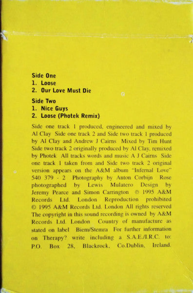 Therapy? : Loose (Cass, Single, Ltd)