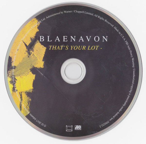 Blaenavon : That's Your Lot (CD, Album)