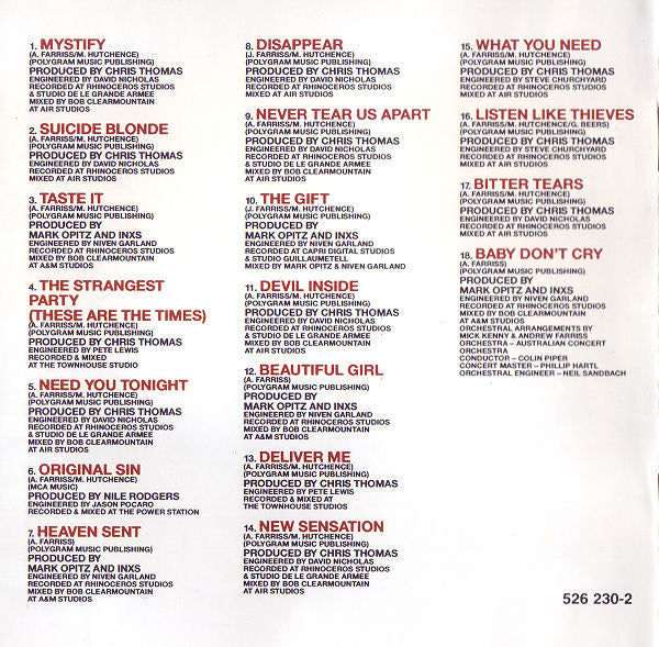 INXS : The Greatest Hits (CD, Comp)