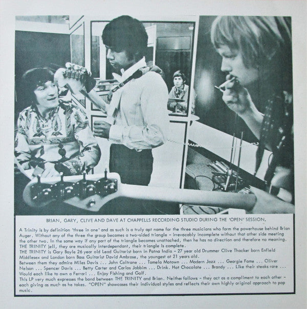Brian Auger, Julie Driscoll And The Trinity* : Open (LP, Album, Mono, Upt)