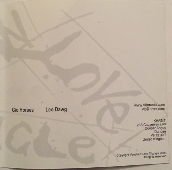 Venetian Love Triangle : Sometimes The Only Option Is To Cure (CD, Album)