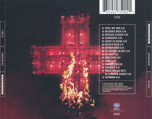 Rammstein : Live Aus Berlin (CD, Album, RP)