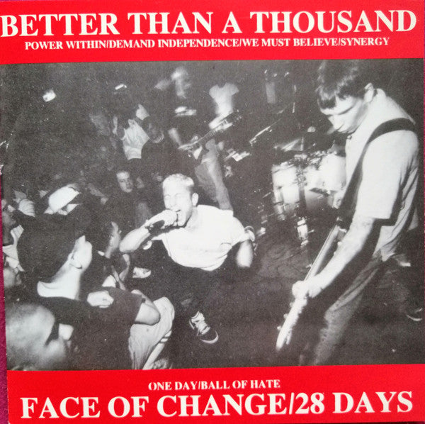 Better Than A Thousand / Face Of Change / 28 Days : Better Than A Thousand / Face Of Change / 28 Days (2x7", Num, Red)