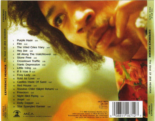 Jimi Hendrix : Experience Hendrix - The Best Of Jimi Hendrix (CD, Comp, RE, RM, RP)