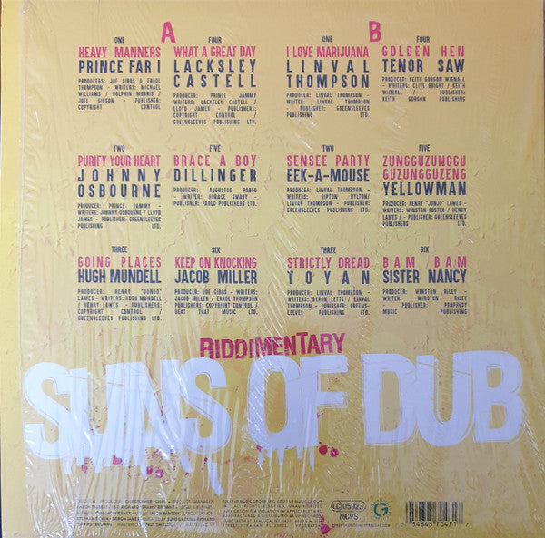 The Suns Of Dub : Suns Of Dub Selects Greensleeves (LP, Comp)