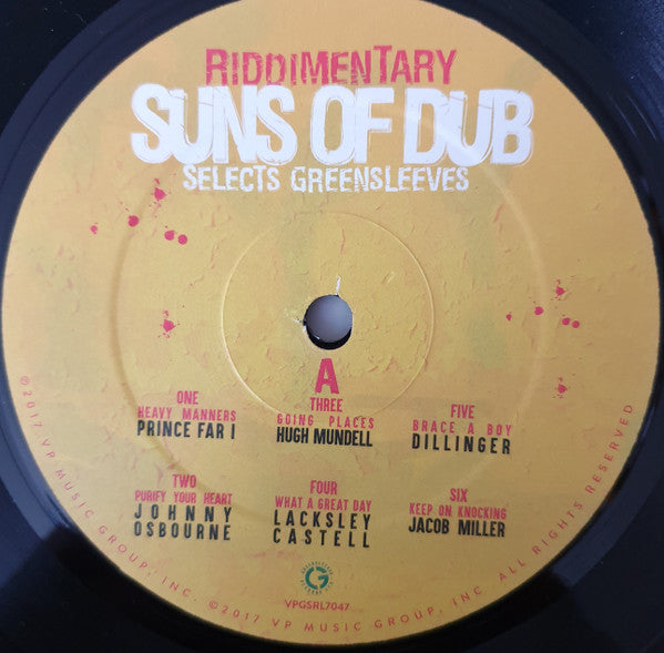 The Suns Of Dub : Suns Of Dub Selects Greensleeves (LP, Comp)
