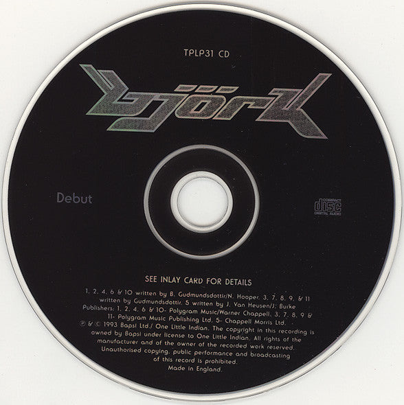 Björk : Debut (CD, Album)