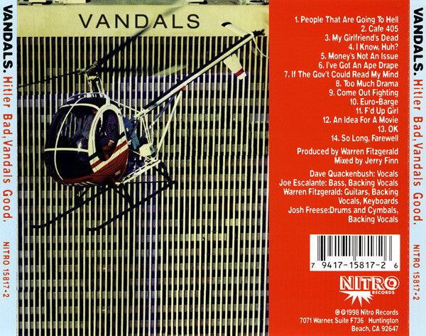 Vandals* : Hitler Bad, Vandals Good (CD, Album)