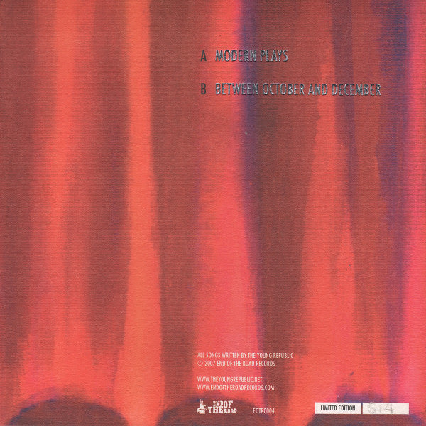 The Young Republic : Modern Plays (7", Single, Ltd, Num)