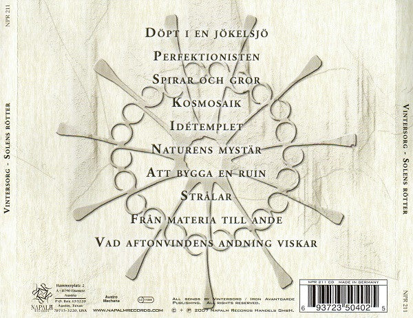 Vintersorg : Solens Rötter (CD, Album)