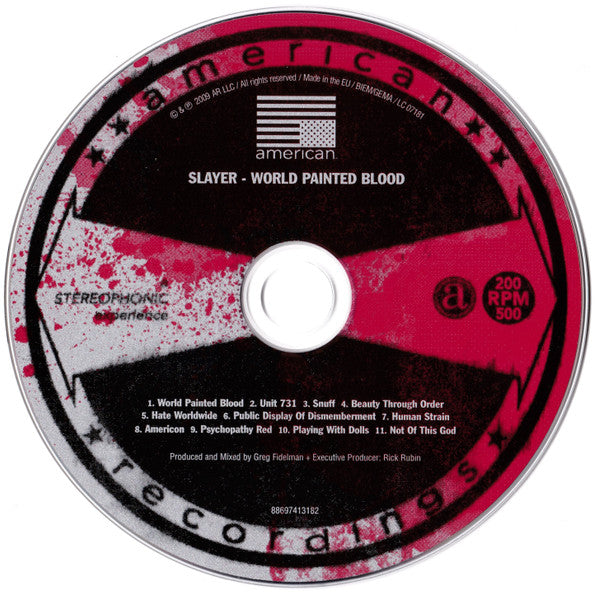 Slayer : World Painted Blood (CD, Album, Ltd)
