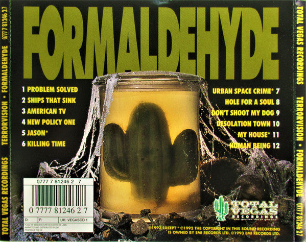 Terrorvision : Formaldehyde (CD, Album)