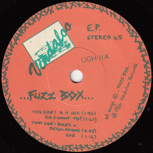 We've Got A.... Fuzzbox.... And We're Gonna Use It!!* : Rules & Regulations (7", EP, Blu)