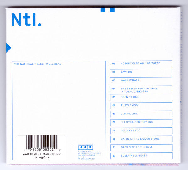 The National : Sleep Well Beast (CD, Album)