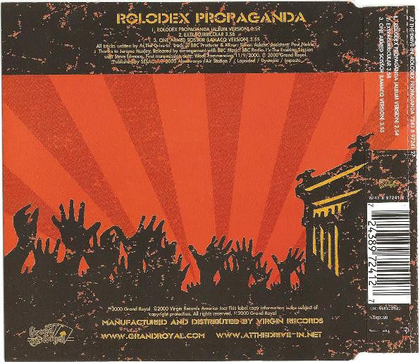 At The Drive-In : Rolodex Propaganda (CD, Single, J-C)