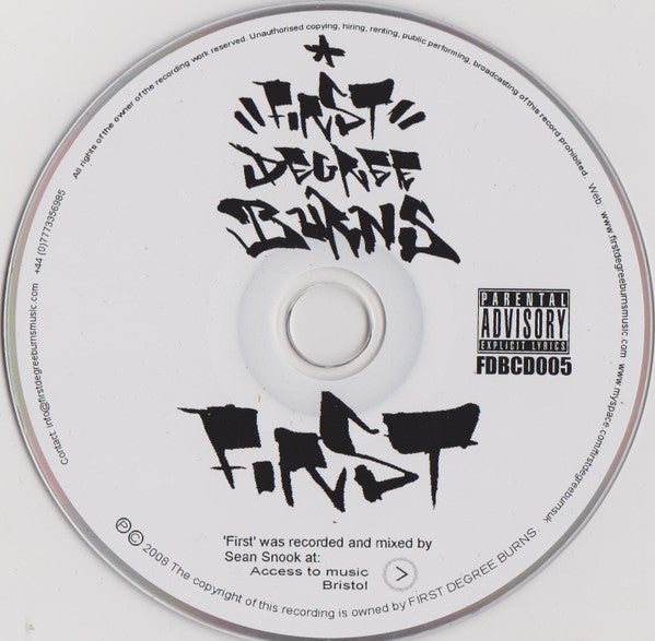 First Degree Burns : First & Foremost (2xCD, Album)