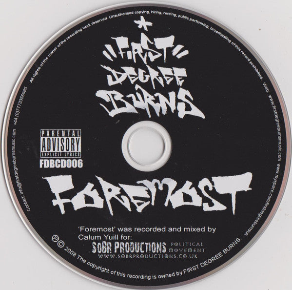 First Degree Burns : First & Foremost (2xCD, Album)