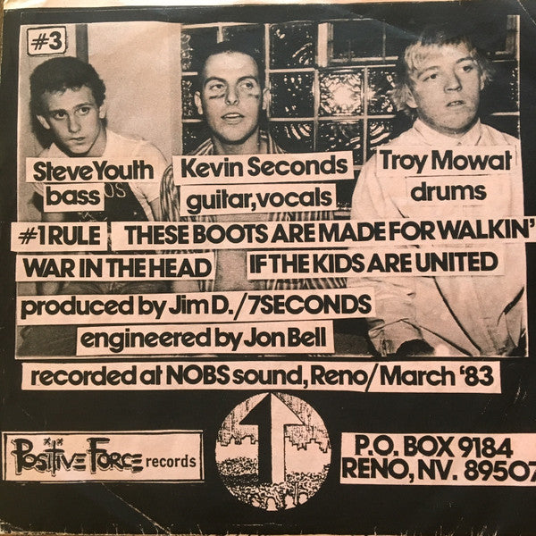 7 Seconds : Blasts From The Past E.P. (7", EP, Blu)