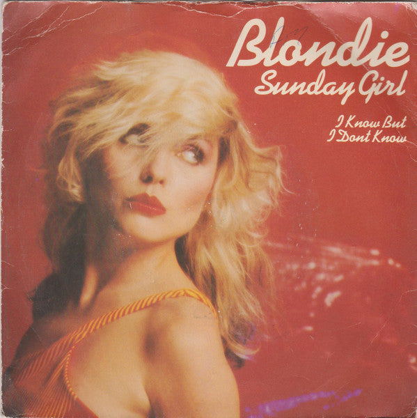 Blondie : Sunday Girl (7", Single, Blu)