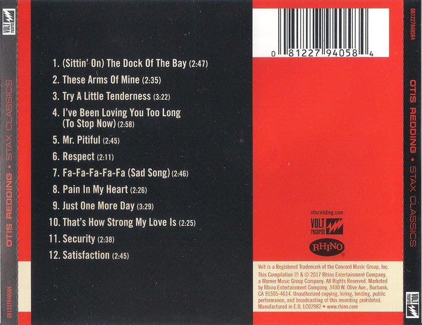Otis Redding : Stax Classics (CD, Comp)