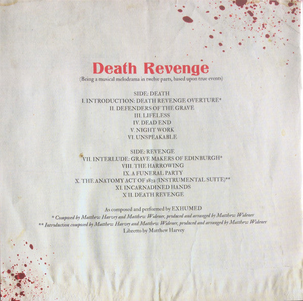 Exhumed : Death Revenge (CD, Album)