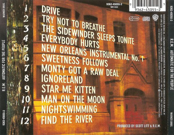R.E.M. : Automatic For The People (CD, Album, RP)