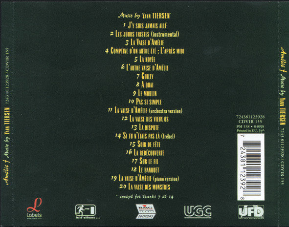 Yann Tiersen : Amelie (CD, Album)