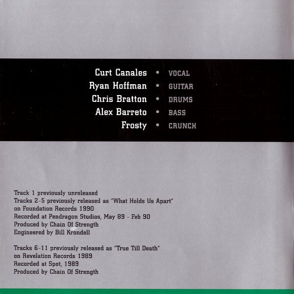 Chain Of Strength : The One Thing That Still Holds True (CD, Comp, RE, RP, Cin)