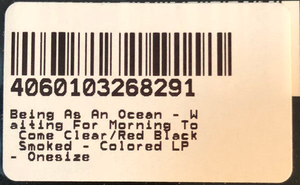 Being As An Ocean : Waiting For Morning To Come (LP, Album, Ltd, Red)