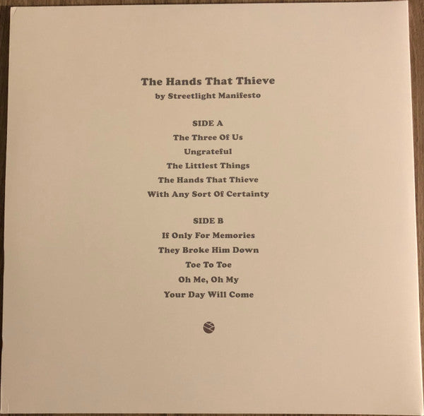 Streetlight Manifesto : The Hands That Thieve (LP, Album, RE)