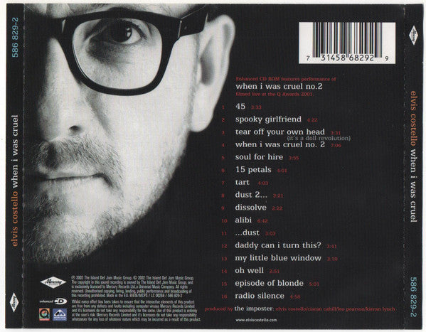 Elvis Costello : When I Was Cruel (CD, Album, Enh, S/Edition)