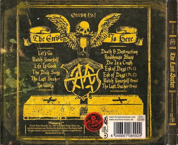 Ministry : The Last Sucker (CD, Album, Del)