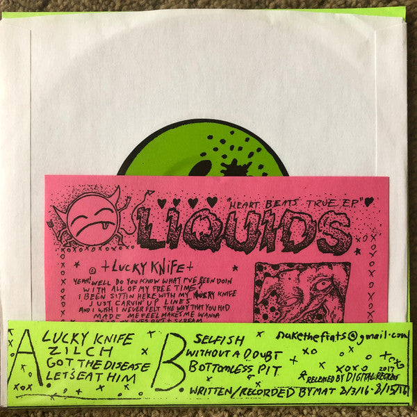 Liquids (2) : Heart Beats True EP (7", EP)