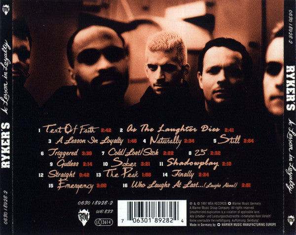 Ryker's : A Lesson In Loyalty (CD, Album)