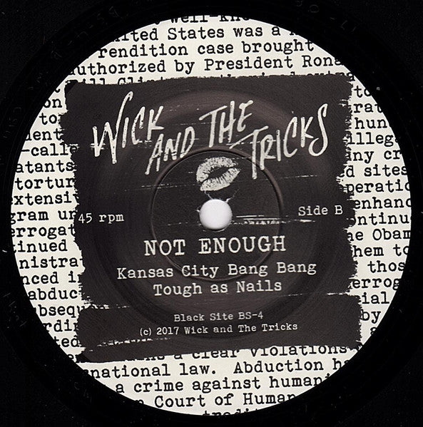 Wick And The Tricks* : Not Enough (7", EP, Ltd, Num)