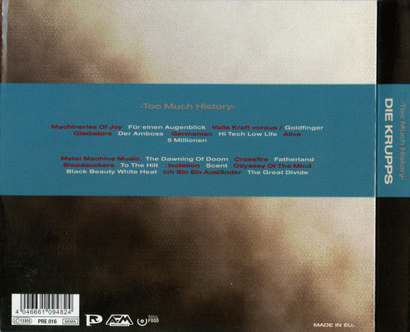 Die Krupps : Too Much History (2xCD, Album, Comp)