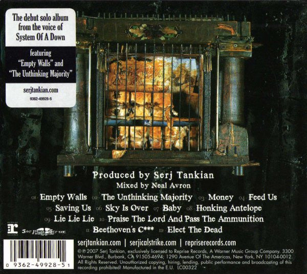 Serj Tankian : Elect The Dead (CD, Album, Dig)