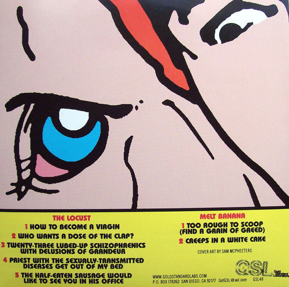 The Locust / Melt Banana* : The Locust / Melt Banana (7", Yel)