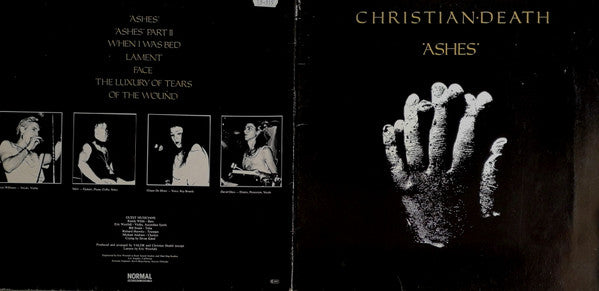 Christian Death : Ashes (LP, Album, RE, Gat)